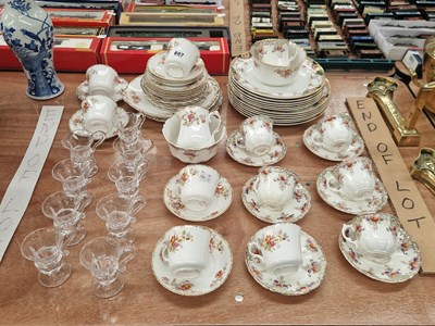 Lot 697 - A set of nine 19th century glass custard cups,...