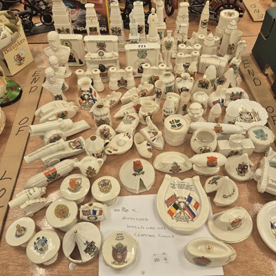 Lot 771 - A collection of crested china associated with WWI