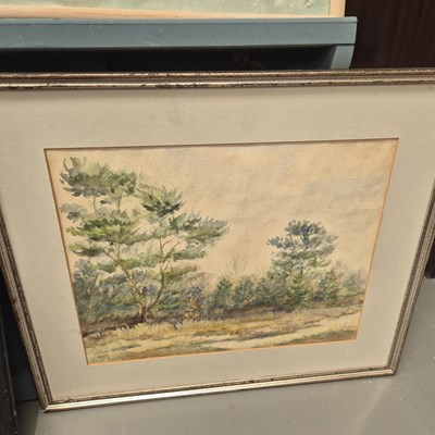 Lot 248 - Hendrick, a woodland scene, watercolour, dated...
