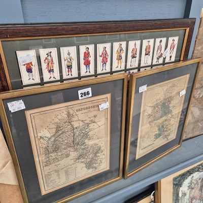 Lot 266 - Two antique framed Joshua Archer maps of...