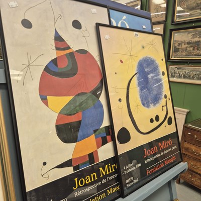 Lot 275 - Three framed Joan Miro (1893-1983) exhibition...