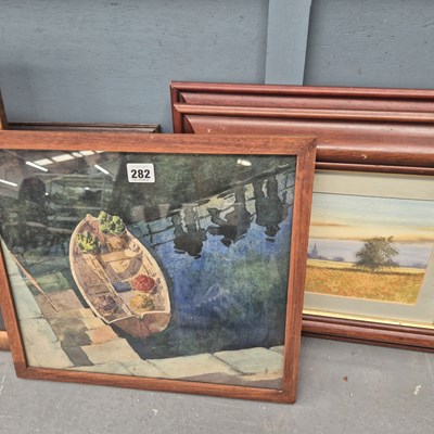 Lot 282 - M Grant, two watercolours, poppy fields and a...