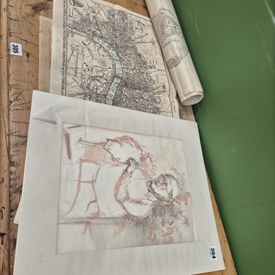 Lot 304 - Loose prints: Radcliffe after Turner, 'Louth',...