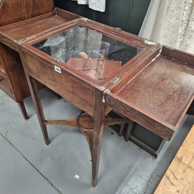 Lot 309 - An Edwardian mahogany gentleman's wash stand,...