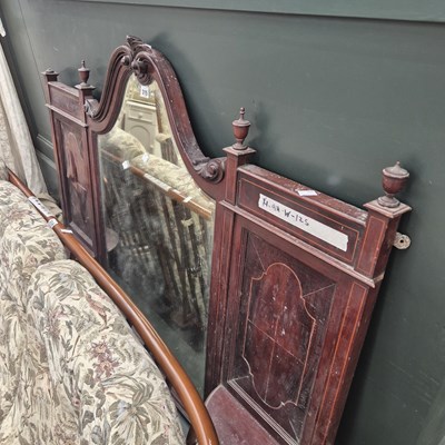 Lot 315 - An Edwardian mahogany over mantle mirror, 94 ×...