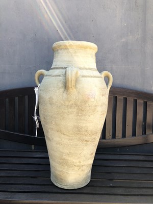 Lot 460 - A large terracotta garden pot H 77 W 36 D 36cm
