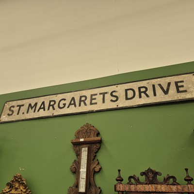 Lot 327 - A metal street sign 'St. Margarets Drive', 23...