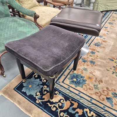 Lot 357 - An E Gomme G Plan ebonised foot stool,...