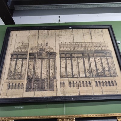 Lot 370 - A large framed print on the theme of a...