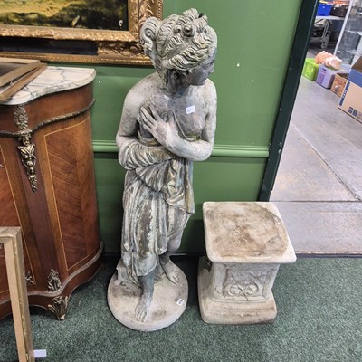 Lot 373 - A reconstituted stone figure of the Venus...