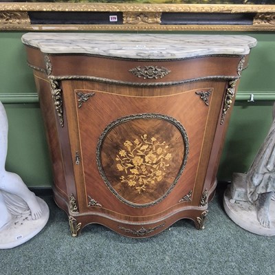 Lot 375 - A 20th century mahogany marquetried and ormolu...