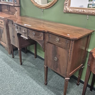 Lot 396 - A Regency mahogany sideboard, the central...