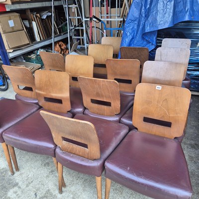 Lot 404 - Fifteen mid century modern bentwood back...