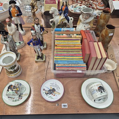 Lot 784 - A group of Staffordshire and other figures,...
