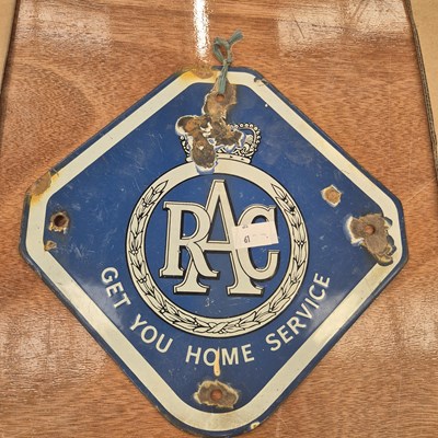 Lot 794 - An RAC "Get You Home service", enamel sign. 26...