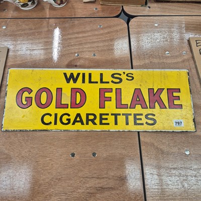Lot 797 - A rare Wills Gold Flake Cigarettes, overhead...
