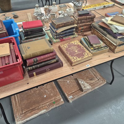 Lot 803 - A group of antique books and binding,s etc...