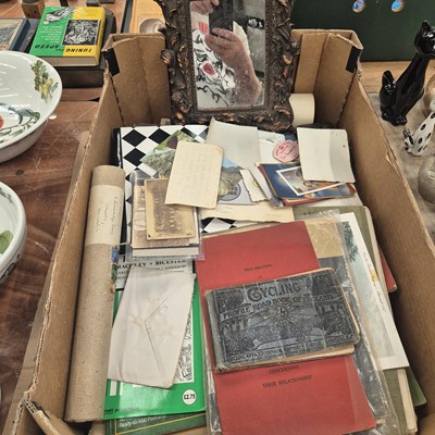 Lot 805 - A box of various ephemera.