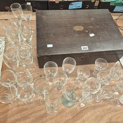 Lot 820 - Glasswares and cutlery etc.