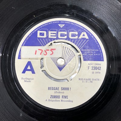 Lot 2881 - Zorro Five - Reggae Shhh! / Reggae Badlands 7"...