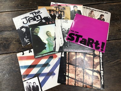 Lot 2884 - The Jam - Nine 7" single records; In The City,...