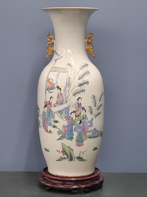 Lot 1830 - A 20th century Chinese famille rose two...