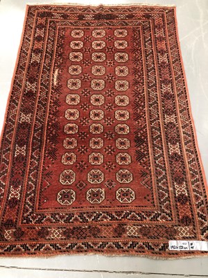 Lot 432 - An antique Afghan Bokhara rug 192 × 132cm