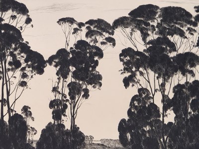 Lot 2757 - Alfred Ray Burrell (1877-1952), 'Trees, No 2',...