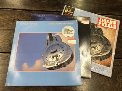 Lot 2895 - Dire Straits - Two LP records & a jigsaw; Dire...