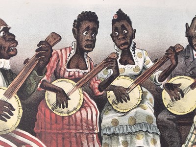Lot 2762 - Two loose 'Darktown' colour lithographs...