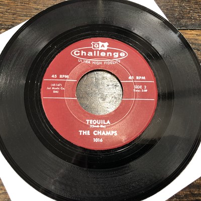 Lot 2901 - The Champs - Train To Nowhere / Tequilla 7"...