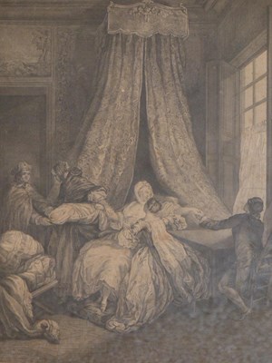 Lot 2766 - Seven 18th century French engravings and...