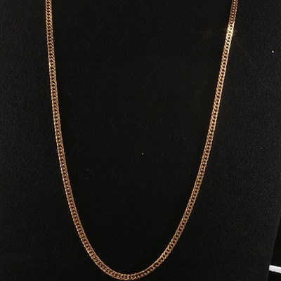 Lot 70 - A 9ct hallmarked gold neckchain, L 55cm,...