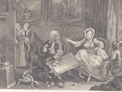 Lot 2826 - After William Hogarth (1697-1764), 'The Harlot'...