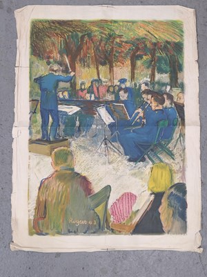 Lot 2843 - After Claude Rogers (1907-1979), 'Band in the...