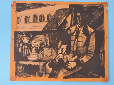 Lot 2844 - After John Minton (1917-1957), 'Matador', 1951,...