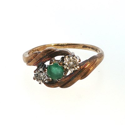 Lot 93 - A 9ct hallmarked gold gem-set and diamond...