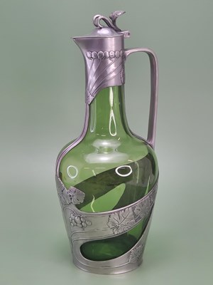 Lot 1860 - Attributed to Orivit, an Art Nouveau pewter...
