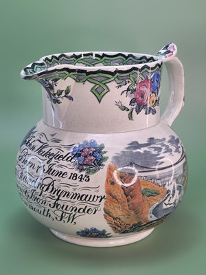 Lot 1862 - A mid 19th century pottery jug,the inscription...