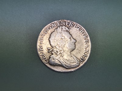Lot 138 - A 1723 silver sixpence