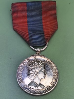 Lot 136 - A Queen Elizabeth II faithful service silver...