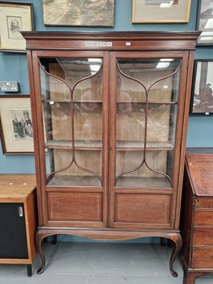 Lot 255 - An Edwardian inlaid mahogany display cabinet...