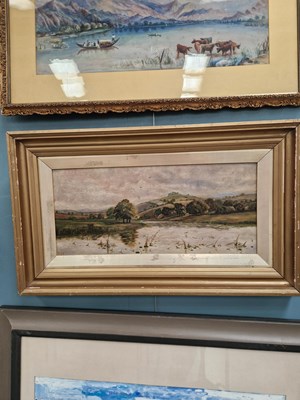Lot 260 - Early 20th century British school, a pastoral...