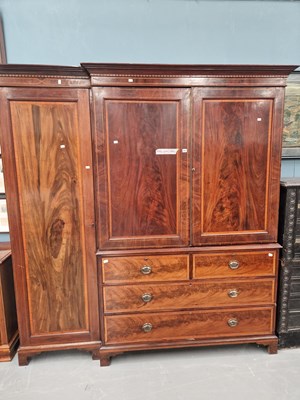 Lot 267 - A 19th century mahogany and inlaid compactum...