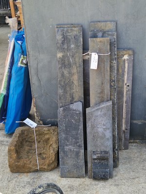 Lot 486 - A slate fire surround