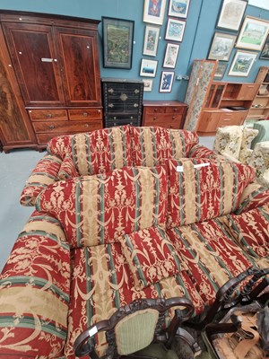 Lot 282 - A pair of 'Chichester' three seat sofas...