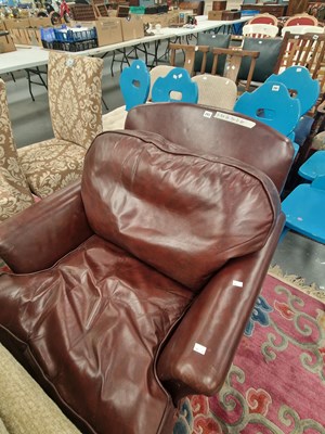 Lot 293 - An early 20th century Art Deco style arm chair,...