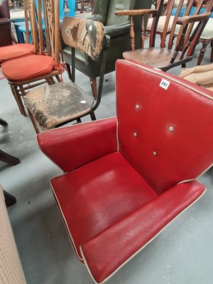 Lot 297 - A mid 20th century vinyl child's arm chair in...
