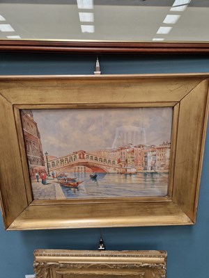 Lot 321 - Michel Martino (1889-1969), Venice, the Rialto,...