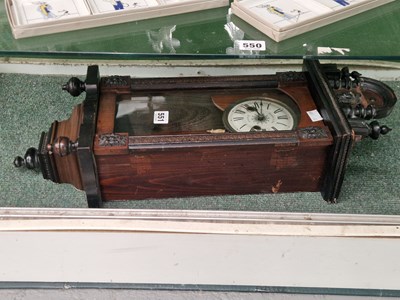 Lot 551 - A Fattorini Vienna regulator with a music box...